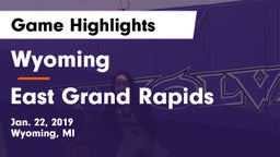 Wyoming  vs East Grand Rapids  Game Highlights - Jan. 22, 2019