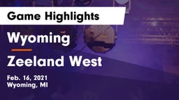 Wyoming  vs Zeeland West  Game Highlights - Feb. 16, 2021
