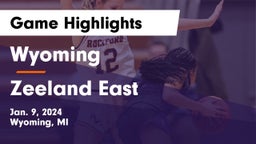 Wyoming  vs Zeeland East  Game Highlights - Jan. 9, 2024
