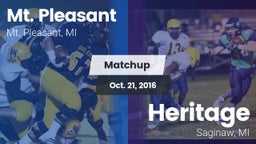 Matchup: Mt. Pleasant High vs. Heritage  2016
