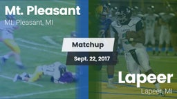 Matchup: Mt. Pleasant High vs. Lapeer   2017