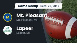 Recap: Mt. Pleasant  vs. Lapeer   2017