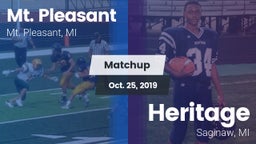 Matchup: Mt. Pleasant High vs. Heritage  2019