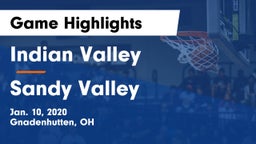 Indian Valley  vs Sandy Valley  Game Highlights - Jan. 10, 2020