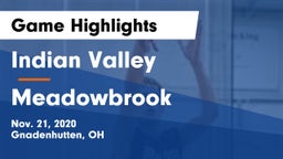 Indian Valley  vs Meadowbrook  Game Highlights - Nov. 21, 2020