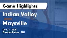 Indian Valley  vs Maysville  Game Highlights - Dec. 1, 2020