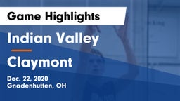 Indian Valley  vs Claymont  Game Highlights - Dec. 22, 2020