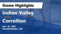 Indian Valley  vs Carrollton  Game Highlights - Jan. 26, 2021