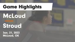 McLoud  vs Stroud  Game Highlights - Jan. 21, 2022