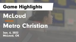 McLoud  vs Metro Christian  Game Highlights - Jan. 6, 2022