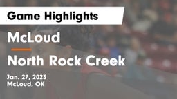 McLoud  vs North Rock Creek  Game Highlights - Jan. 27, 2023