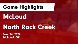 McLoud  vs North Rock Creek  Game Highlights - Jan. 26, 2024