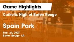 Catholic High of Baton Rouge vs Spain Park  Game Highlights - Feb. 24, 2023