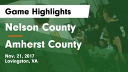 Nelson County  vs Amherst County  Game Highlights - Nov. 21, 2017