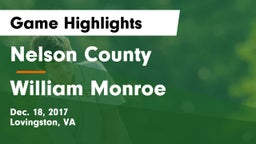 Nelson County  vs William Monroe  Game Highlights - Dec. 18, 2017