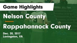 Nelson County  vs Rappahannock County  Game Highlights - Dec. 20, 2017