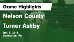 Nelson County  vs Turner Ashby  Game Highlights - Jan. 3, 2018
