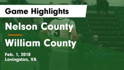 Nelson County  vs William County  Game Highlights - Feb. 1, 2018
