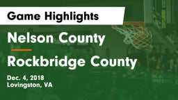 Nelson County  vs Rockbridge County  Game Highlights - Dec. 4, 2018