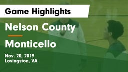 Nelson County  vs Monticello  Game Highlights - Nov. 20, 2019