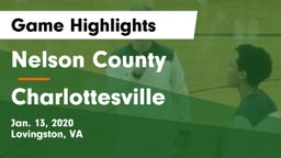 Nelson County  vs Charlottesville  Game Highlights - Jan. 13, 2020