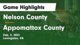Nelson County  vs Appomattox County  Game Highlights - Feb. 2, 2022