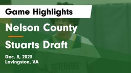 Nelson County  vs Stuarts Draft  Game Highlights - Dec. 8, 2023