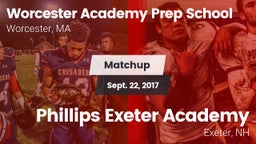Matchup: Worcester Academy vs. Phillips Exeter Academy  2017