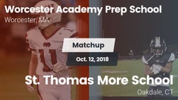 Matchup: Worcester Academy vs. St. Thomas More School 2018