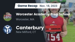 Recap: Worcester Academy Prep School vs. Canterbury  2023