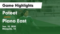 Poteet  vs Plano East  Game Highlights - Jan. 10, 2020