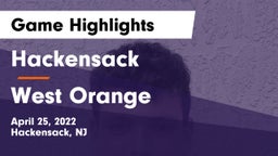 Hackensack  vs West Orange  Game Highlights - April 25, 2022