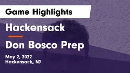 Hackensack  vs Don Bosco Prep Game Highlights - May 2, 2022