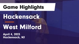 Hackensack  vs West Milford  Game Highlights - April 4, 2023