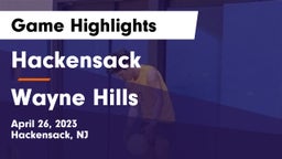 Hackensack  vs Wayne Hills  Game Highlights - April 26, 2023