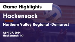 Hackensack  vs Northern Valley Regional -Demarest Game Highlights - April 29, 2024