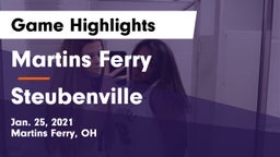 Martins Ferry  vs Steubenville  Game Highlights - Jan. 25, 2021