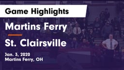 Martins Ferry  vs St. Clairsville  Game Highlights - Jan. 3, 2020