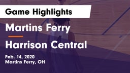 Martins Ferry  vs Harrison Central  Game Highlights - Feb. 14, 2020