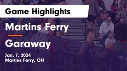 Martins Ferry  vs Garaway  Game Highlights - Jan. 7, 2024