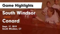 South Windsor  vs Conard  Game Highlights - Sept. 17, 2019
