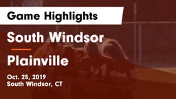 South Windsor  vs Plainville  Game Highlights - Oct. 25, 2019