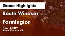 South Windsor  vs Farmington  Game Highlights - Nov. 14, 2019