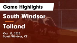 South Windsor  vs Tolland  Game Highlights - Oct. 13, 2020