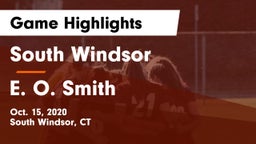 South Windsor  vs E. O. Smith  Game Highlights - Oct. 15, 2020