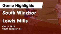 South Windsor  vs Lewis Mills  Game Highlights - Oct. 5, 2023