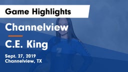 Channelview  vs C.E. King  Game Highlights - Sept. 27, 2019