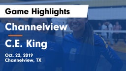 Channelview  vs C.E. King  Game Highlights - Oct. 22, 2019