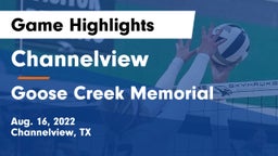 Channelview  vs Goose Creek Memorial  Game Highlights - Aug. 16, 2022