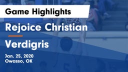 Rejoice Christian  vs Verdigris  Game Highlights - Jan. 25, 2020
